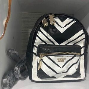Victorias Secret Black and White Backpack